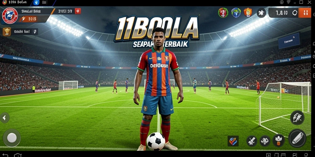 Gameplay Tycoon yang menampilkan pengelolaan klub sepak bola.