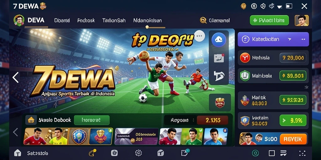 Tampilan gameplay aplikasi Sportsbook 7DEWA yang menakjubkan.