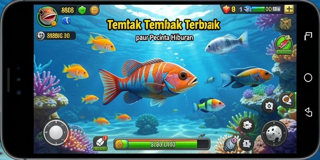 Screenshot gameplay 88BIG menampilkan aksi tembak ikan yang seru.