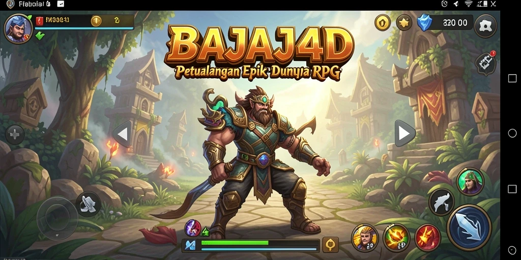 Tampilan gameplay epik dari BAJAJ4D yang penuh aksi RPG.