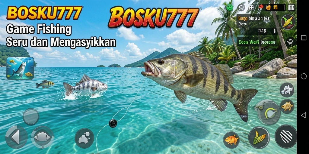 Gameplay berdynamic dalam <strong>BOSKU777</strong> dengan berbagai jenis ikan yang menunggu untuk ditangkap.