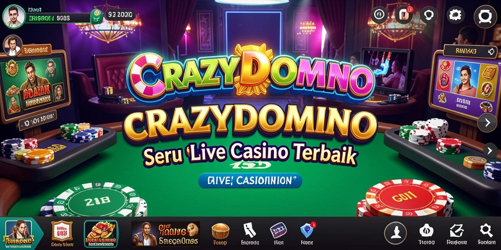 Tampilan gameplay utama CRAZYDOMINO yang seru dan interaktif.