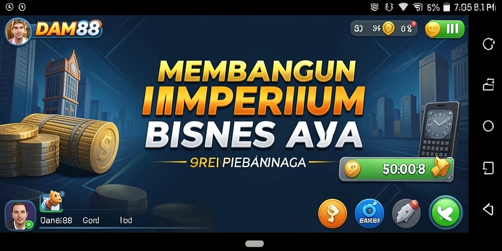 Screenshot utama DAM88 menampilkan pengelolaan bisnis yang seru.