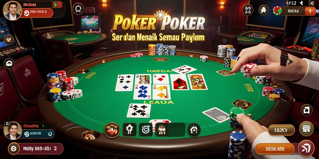 Tampilan gameplay Poker yang mendebarkan di F32.