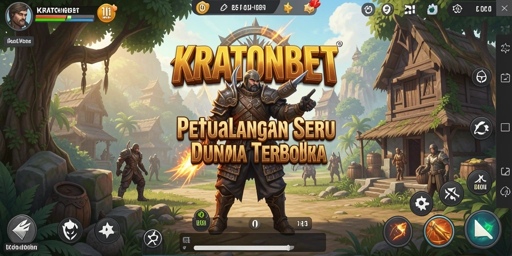 Tampilan grafik menakjubkan dari gameplay KRATONBET dalam dunia Open World.