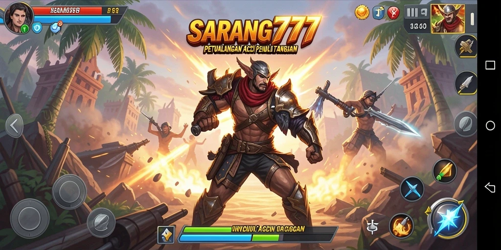 Tampilan seru dari gameplay SARANG777 di dalam aksi menegangkan.